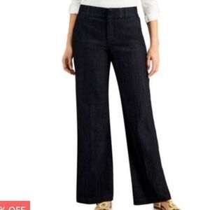 NWT Charter Club Katherine fit full length wool blend lined wide leg pants
